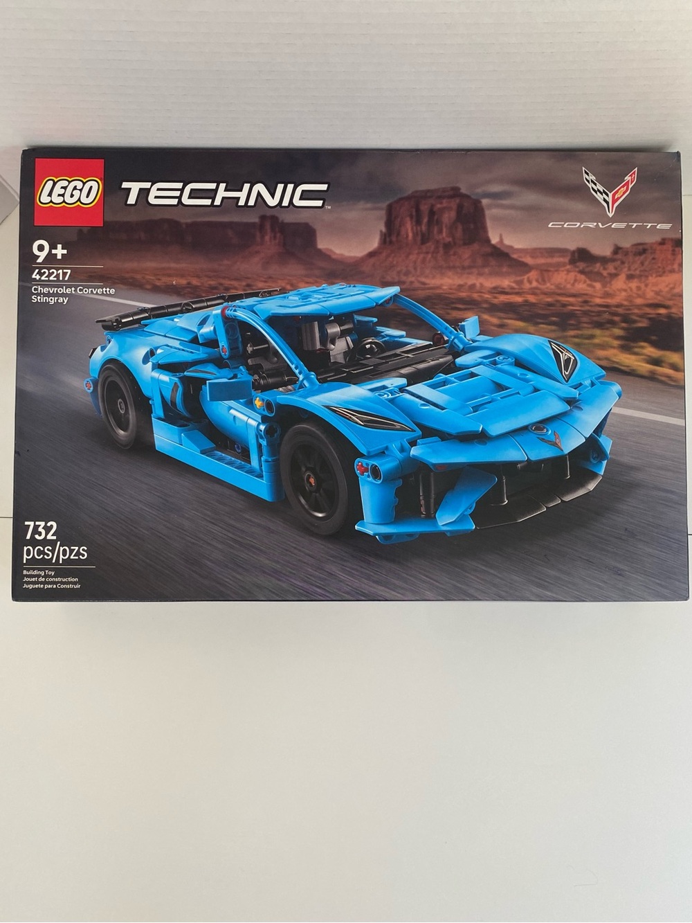 LEGO Technic 42217 Blue Chevrolet Corvette Stingray Model Set